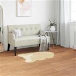 vidaXL Nep Schapenvacht Tapijt Tafalla Crème 80 x 120 cm Polyester