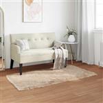 vidaXL Nep Schapenvacht Tapijt Tafalla Beige 80 x 150 cm Polyester