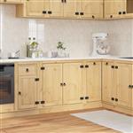 vidaXL Kast met plank Honing 80 x 46 x 81,5 cm Massief grenenhout