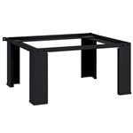 vidaXL Wasmachine Pedestal Zwart 64 x 55 x 32.5 cm Staal