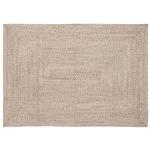 vidaXL Tapijt Natuurlijk en wit 120 x 170 cm Jute