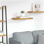 vidaXL Wandplank Wandgemonteerd Bruin 50 x 23 x 4 cm Bewerkt hout