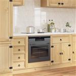 vidaXL Kast met opslag Honing 60 x 46 x 81 cm Massief grenenhout