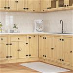 vidaXL Kast met plank Honing 60 x 32 x 40 cm Massief grenenhout