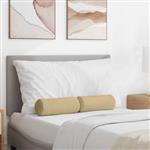 vidaXL Bolster Kussens 2 stuks Grijs groen Ø 15 x 40 cm Cordstof