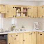 vidaXL Kast met plank Honing 60 x 32 x 40 cm Massief grenenhout