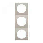 Berker Afdekraam Flow 3-Vaks Chroom Gelakt