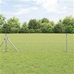 vidaXL Afrasteringspaal 2 pcs Zilver 120 cm Poedergecoat staal