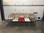 (44) Groot lot van16 plooibare stoelen