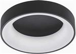Deco Plafondlamp zwart Ø 45 cm met afstandsbediening - Dimbaar wit licht - Achtergrondverlichting