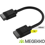 Corsair iCUE LINK Cable, 2x 100mm with Straight connectors, Black