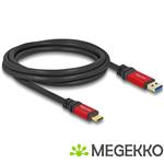 Delock 80618 USB-kabel 2 m USB 3.2 Gen 2 (3.1 Gen 2) USB A USB C Zwart, Rood