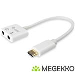 Equip 133460 audio kabel 2 x 3.5mm USB Wit