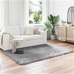 vidaXL Nep Schapenvacht Tapijt Tafalla Grijs 160 x 230 cm Polyester