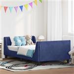 vidaXL Bedframe voor kinderen met hoofdbord Politieblauw 80 x 200 cm