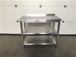 (35) Inox tafel voor de horeca 100 cm breed