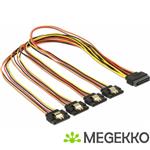 Delock 60158 0.5m SATA 15-pin Multi kleuren SATA-kabel