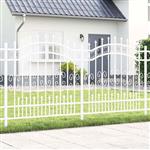 vidaXL Tuinhek Wit 240 x 165 cm Poedergecoat staal