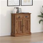 vidaXL Opbergkast met lade Naturel 65 x 30 x 75 cm Massief Teakhout