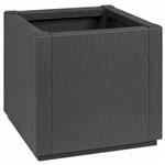 vidaXL Bloembak Donkergrijs 36 x 36 x 35 cm Kunststof