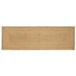 vidaXL Gebied Tapijt Beige 80 x 250 cm Jute