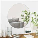 vidaXL Wandspiegel Rond Ø 60 cm gehard glas