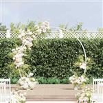 vidaXL Trouwbogen Wit 223 x 45 x 201 cm Staal