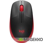 Logitech M190 Zwart/Rood Draadloze Muis