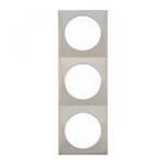 Berker Afdekraam Flow 3-Vaks Chroom Gelakt