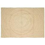 vidaXL Vloerkleed Natuurlijk en Wit 240 x 340 cm Jute