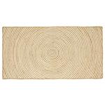 vidaXL Vloerkleed Natuurlijk en Wit 100 x 200 cm Jute