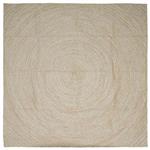 vidaXL Vloerkleed Natuurlijk en Wit 300 x 300 cm Jute