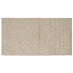 vidaXL Vloerkleed Natuurlijk en Wit 100 x 200 cm Jute