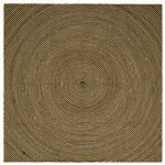 vidaXL Vloerkleed Natuurlijk en Zwart 300 x 300 cm Jute