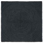 vidaXL Vloerkleed Donkergrijs 120 x 120 cm Jute