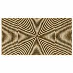vidaXL Vloerkleed Natuurlijk en Zwart 80 x 150 cm Jute
