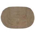 vidaXL Vloerkleed Natuurlijk en Zwart 300 x 300 cm Jute