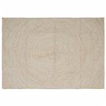 vidaXL Vloerkleed Natuurlijk en Wit 240 x 340 cm Jute