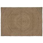 vidaXL Vloerkleed Grijs 120 x 170 cm Jute