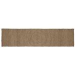 vidaXL Vloerkleed Grijs 80 x 400 cm Jute