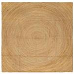 vidaXL Vloerkleed Bruin 240 x 240 cm Jute