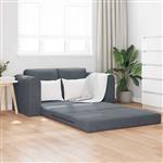 vidaXL Vouwsofa Bed Donkergrijs 148 x 71 x 83 cm Fluweel