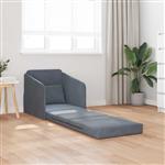 vidaXL Vouwsofa Bed Donkergrijs 65 x 80 x 83 cm Fluweel