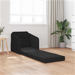 vidaXL Vouwsofa Bed Zwart 65 x 80 x 83 cm Fluweel