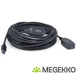 Equip 133347 USB-kabel 10 m USB 3.2 Gen 1 (3.1 Gen 1) USB A Zwart
