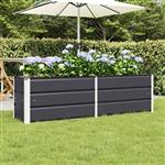 vidaXL Plantenbak Antraciet 160 x 40 x 45 cm Staal
