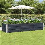 vidaXL Plantenbak Antraciet 240 x 80 x 45 cm Staal