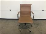 (17) Moderne bruine bureelstoel verstelbare hoogte
