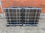 Nieuwe zwarte ibc containers van 1060 L 