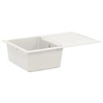 vidaXL Wasbak Wit 780 x 500 mm 80% Kwarts en 20% Hars